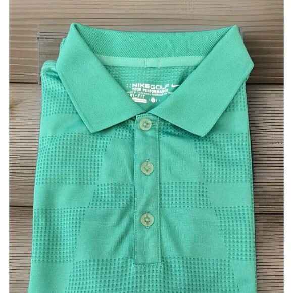 Nike Golf Tour Performance Polo Mint Green Men's Size Large - Picture 7 of 7